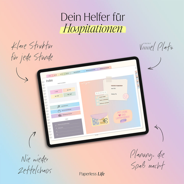 Digitales Notizbuch für Hospitationen