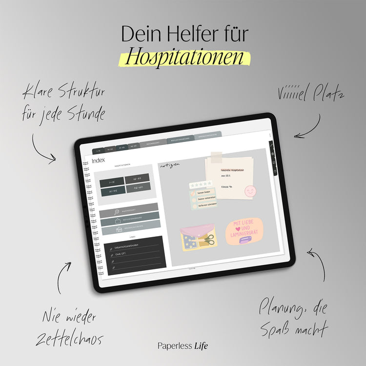 Digitales Notizbuch für Hospitationen