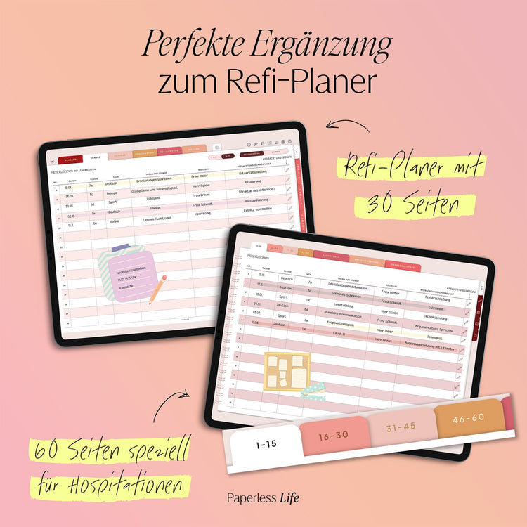 Digitales Notizbuch für Hospitationen