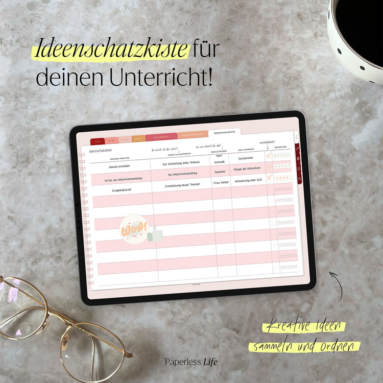 Digitales Notizbuch für Hospitationen