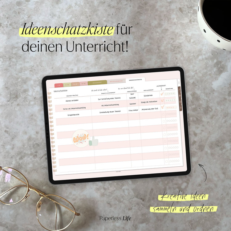Digitales Notizbuch für Hospitationen
