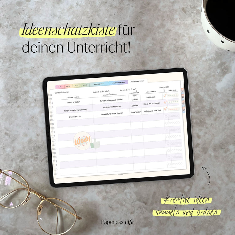 Digitales Notizbuch für Hospitationen