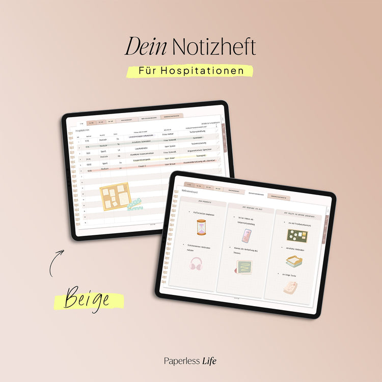 Digitales Notizbuch für Hospitationen
