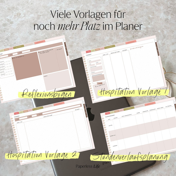 Digitales Notizbuch für Hospitationen