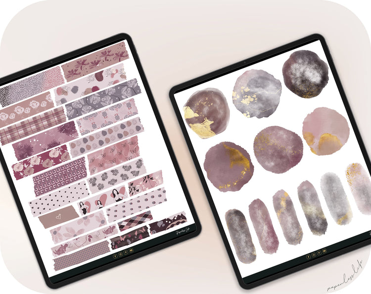 Digital Stickers | Floral beige