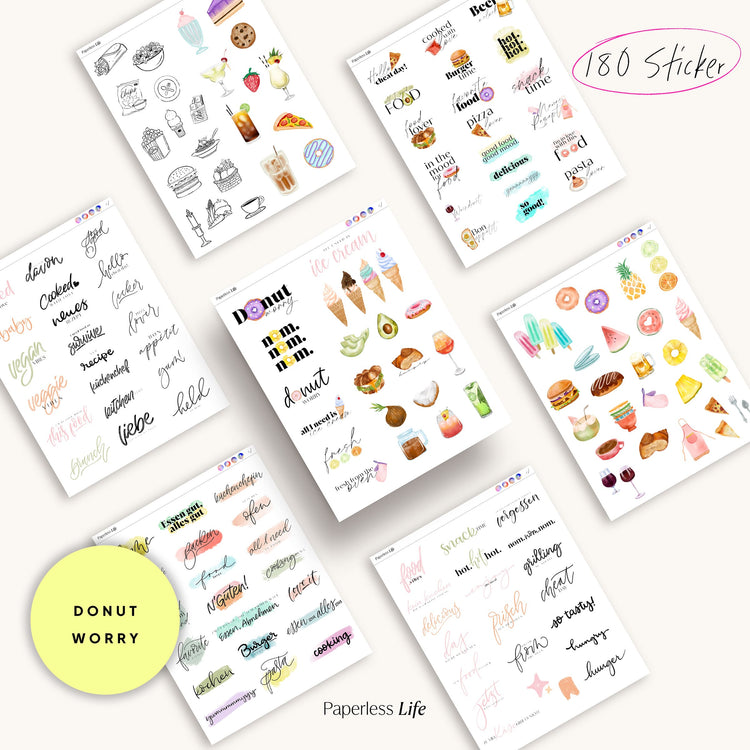Digitales Chefkoch Bundle | Digitales Rezeptbuch + alle Sticker