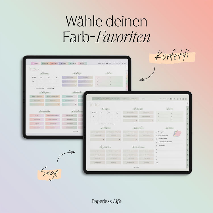 Digitaler Planer für die Schulleitung 25/26
