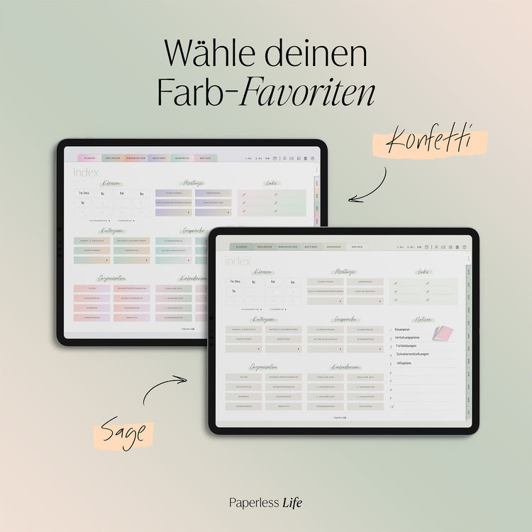 Digitaler Planer für die Schulleitung 25/26