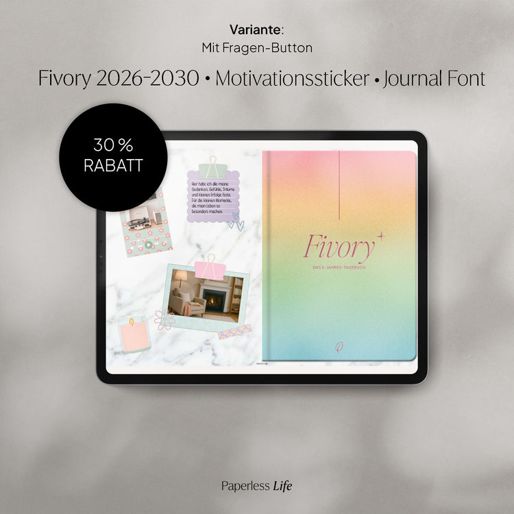 Fivory Bundle – Das 5-Jahres-Tagebuch | 2026-2030