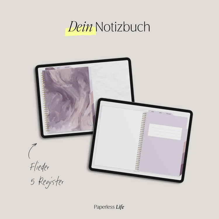 Digitales Notizbuch "Endlich Papierlos" - 5 Reiter