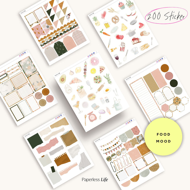 Digitales Chefkoch Bundle | Digitales Rezeptbuch + alle Sticker