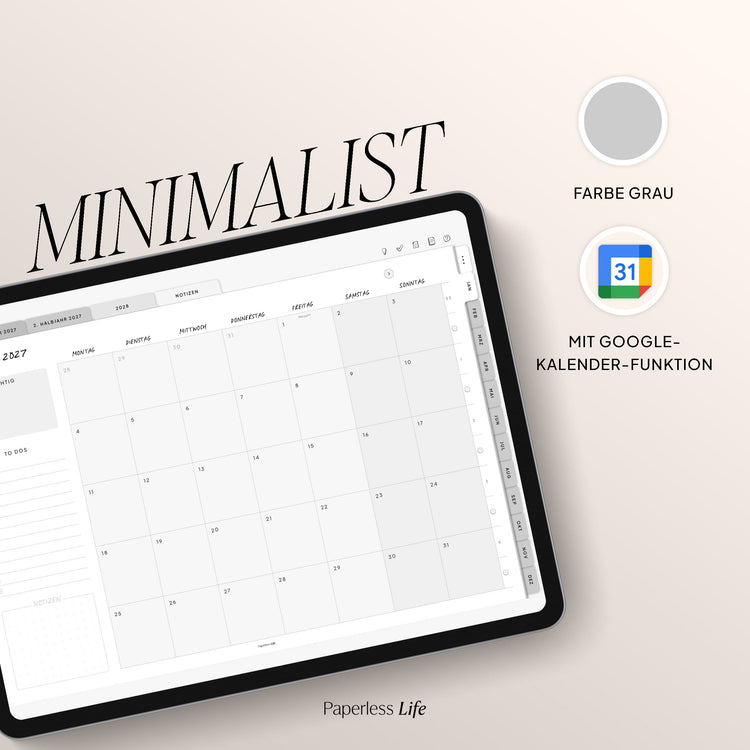Digitaler Planer 2027 | Der Minimalist