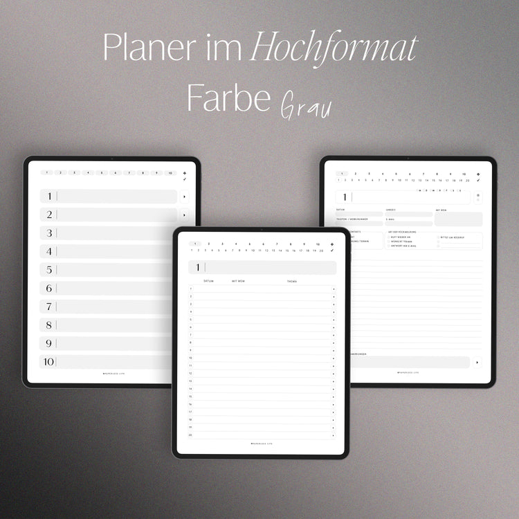 Digital meeting note planner