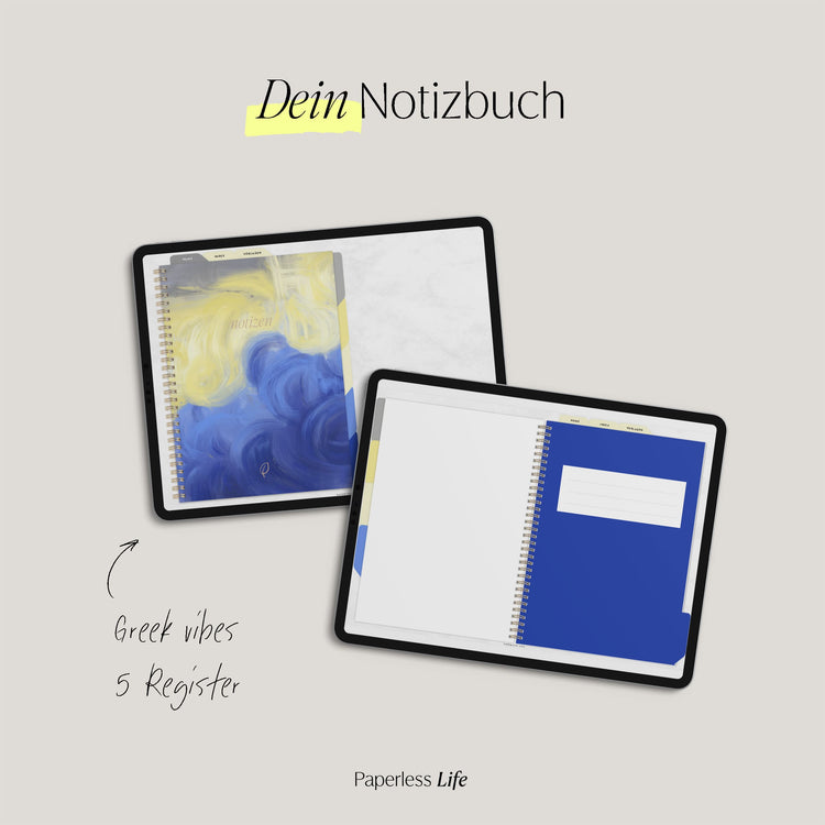 Digitales Notizbuch "Endlich Papierlos" - 5 Reiter