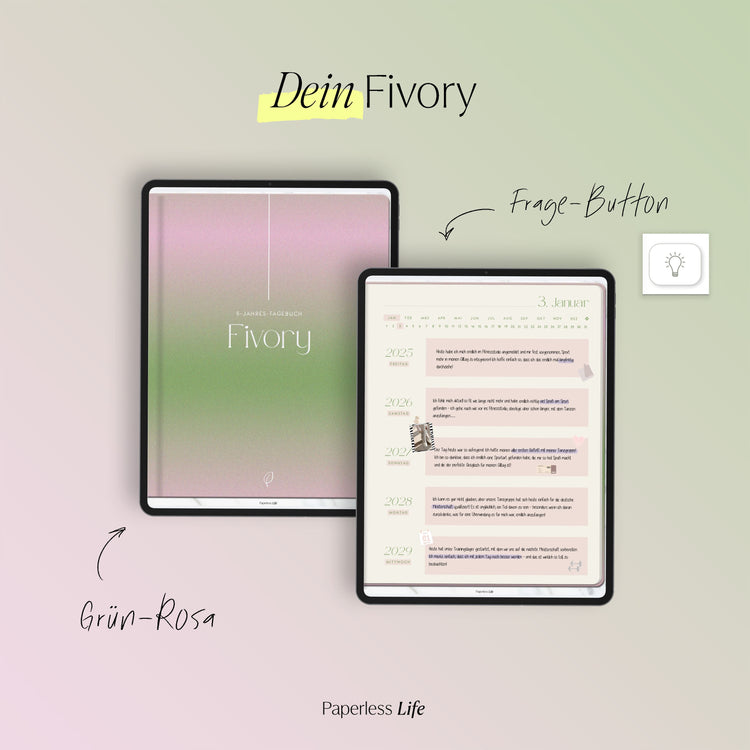 Fivory – Das 5-Jahres-Tagebuch
