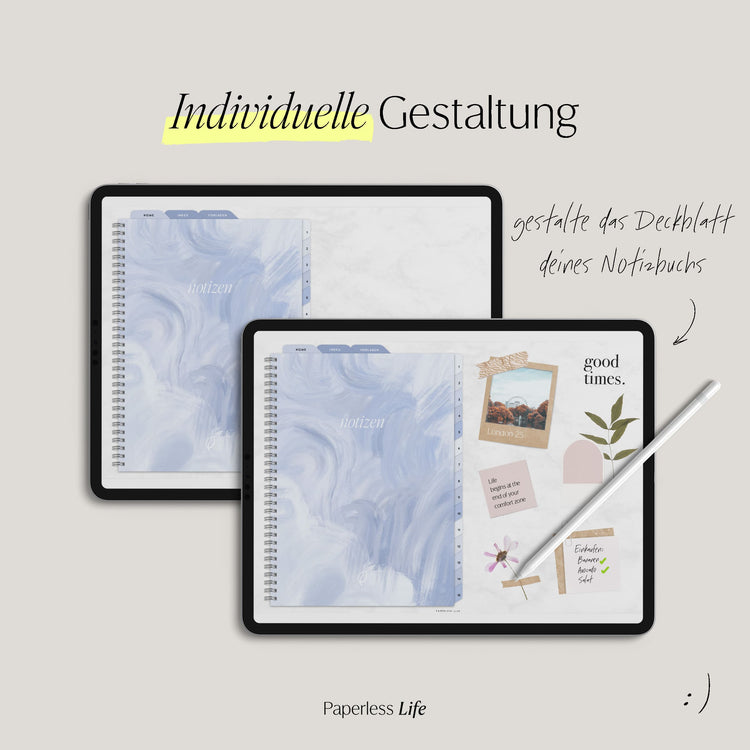 Digital Notebook "Finally Paperless" - 15 Tabs