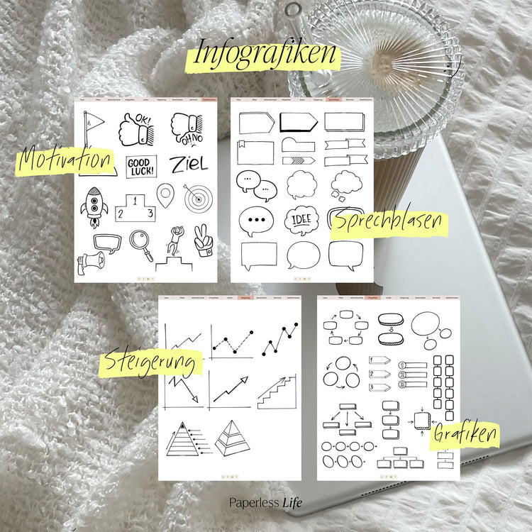 "The Worksheet Factory" - Digital stickers for designing your worksheets