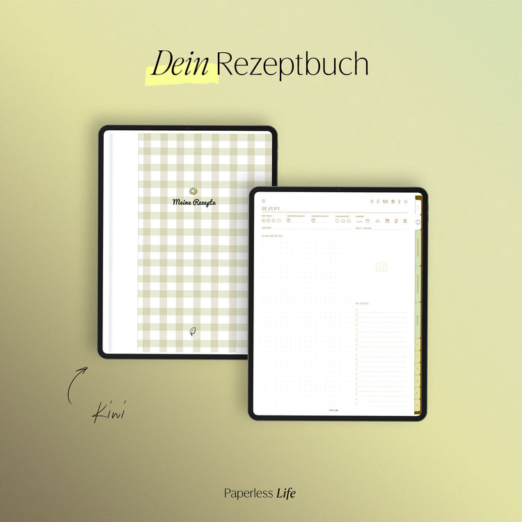 Digitales Chefkoch Bundle | Digitales Rezeptbuch + alle Sticker