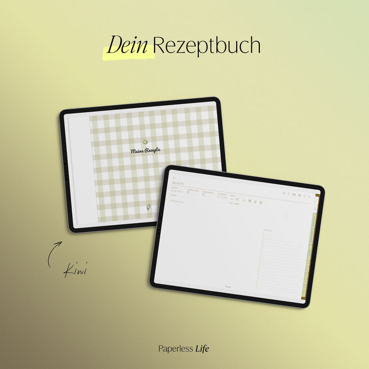 Digitales Chefkoch Bundle | Digitales Rezeptbuch + alle Sticker