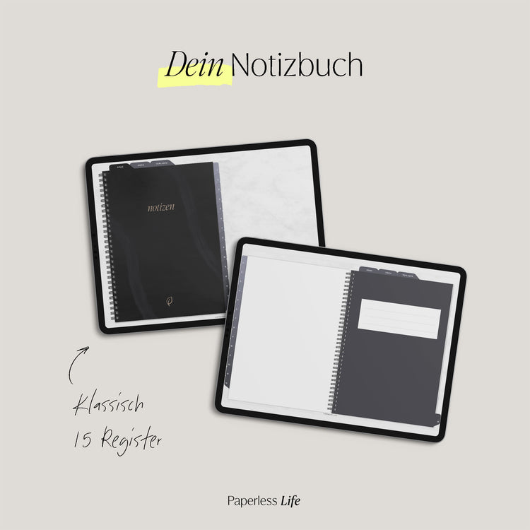 Digital Notebook "Finally Paperless" - 15 Tabs