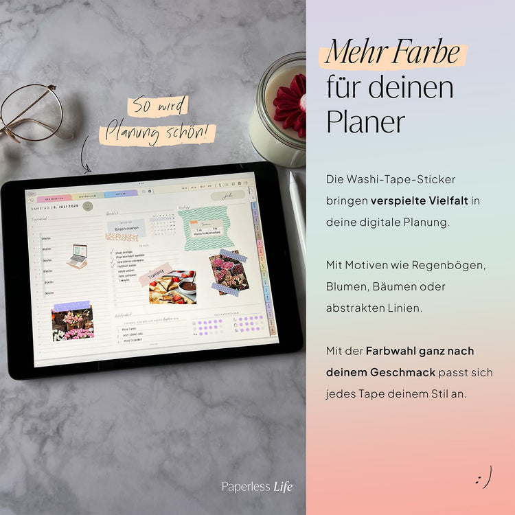 Color Changing Goodnotes Sticker | Klebestreifen