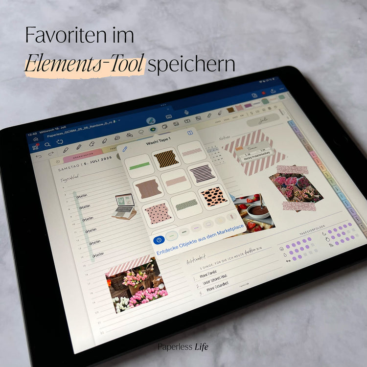 Color Changing Goodnotes Sticker | Klebestreifen