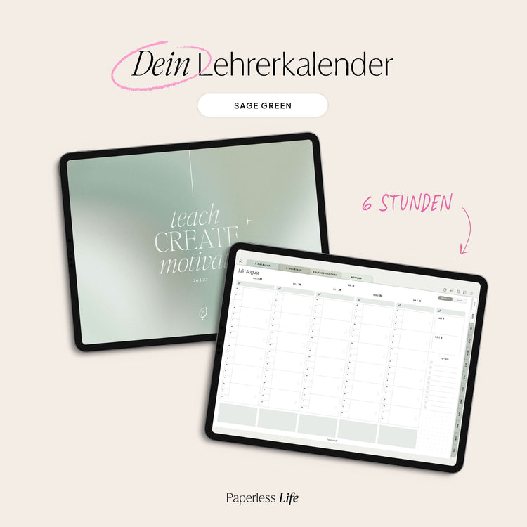 Digital Teacher Calendar Primary School 25/26 "The Gamechanger"