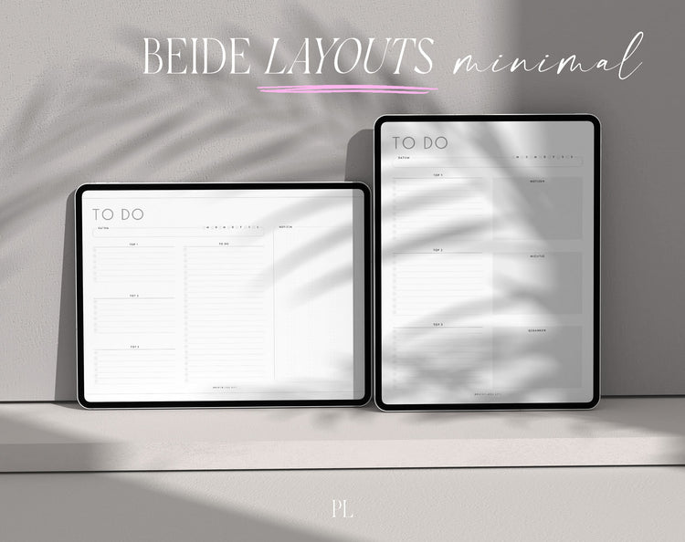 To-do-Listen Set mit 23 Vorlagen