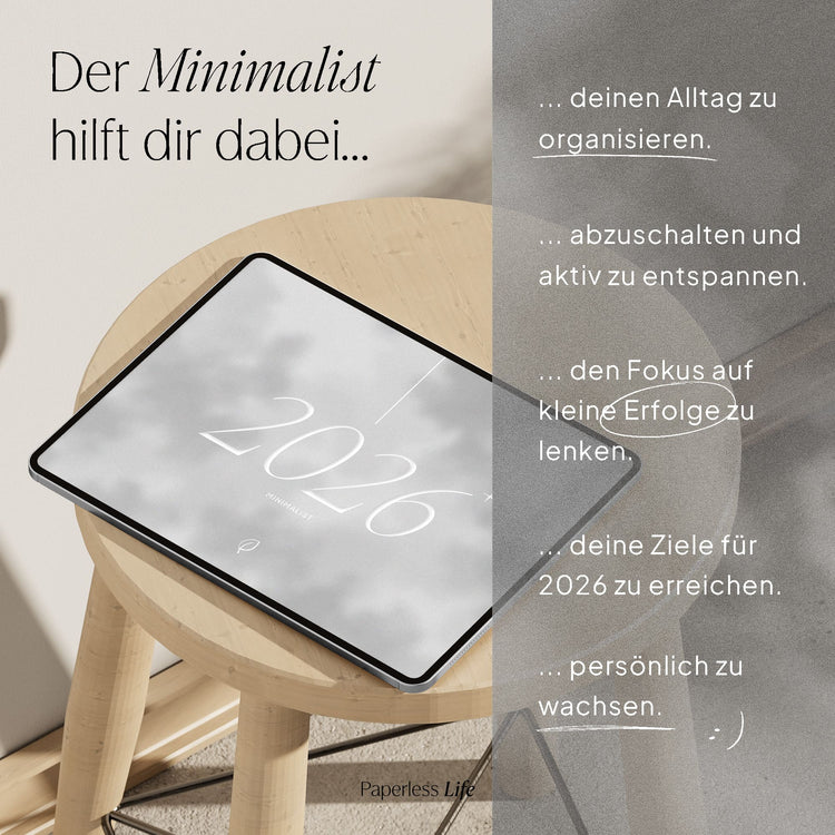 Digitales Starter-Bundle 2026 | Minimalist