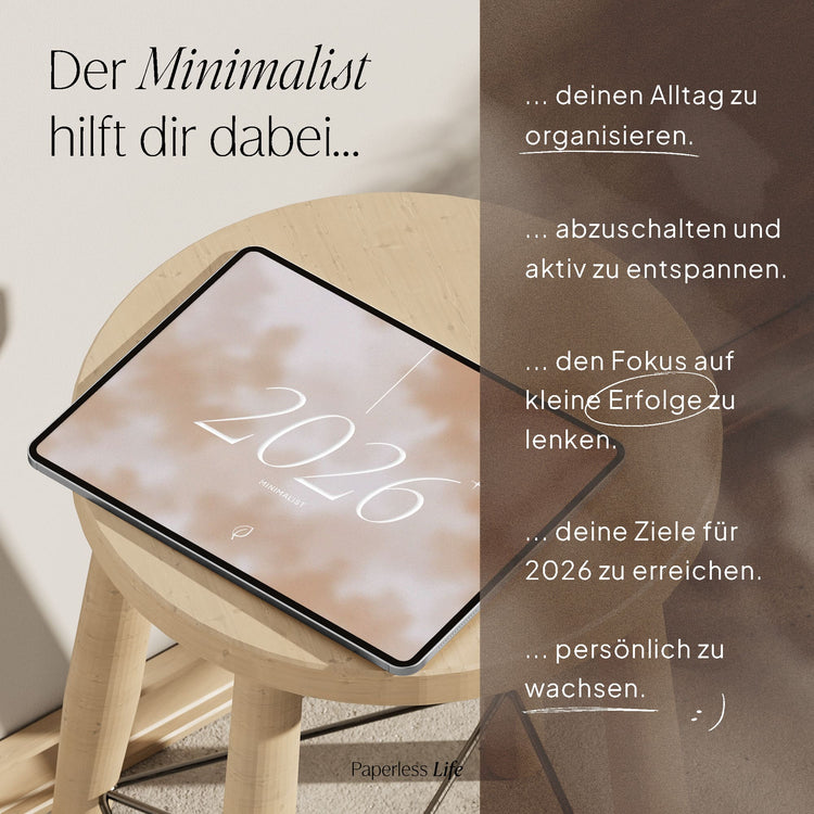 Digitaler Planer 2026 | Der Minimalist
