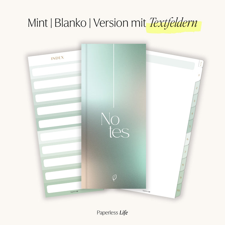 Digitales Notizbuch für den Split View | Optimiert für Goodnotes