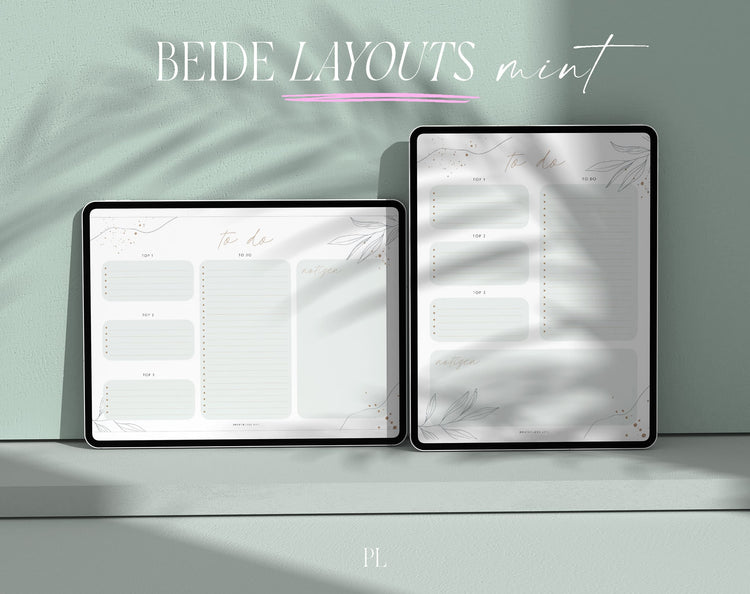 To-do-Listen Set mit 23 Vorlagen