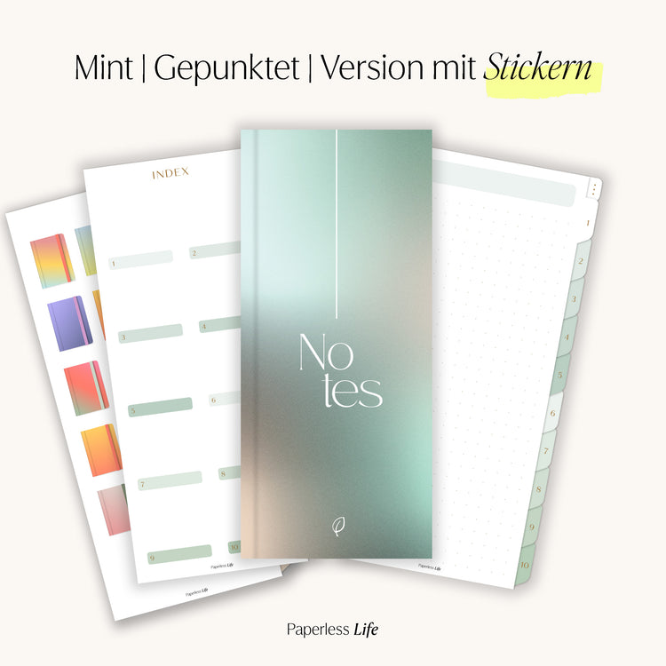 Digitales Notizbuch für den Split View | Optimiert für Goodnotes