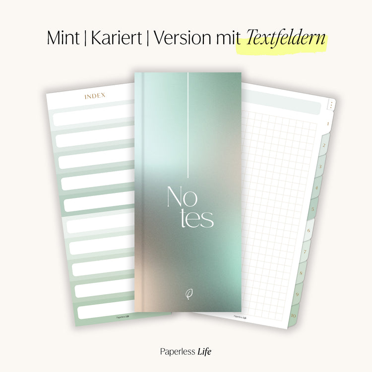 Digitales Notizbuch für den Split View | Optimiert für Goodnotes