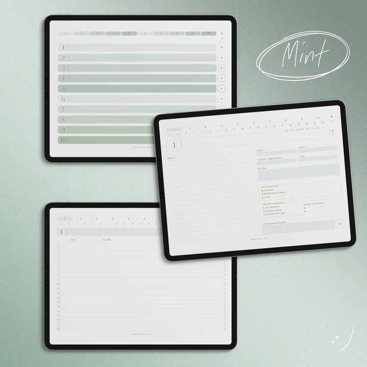 Digital meeting note planner