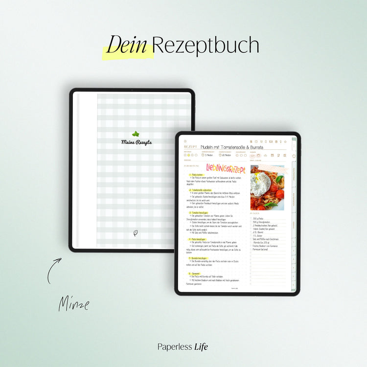 Digitales Chefkoch Bundle | Digitales Rezeptbuch + alle Sticker