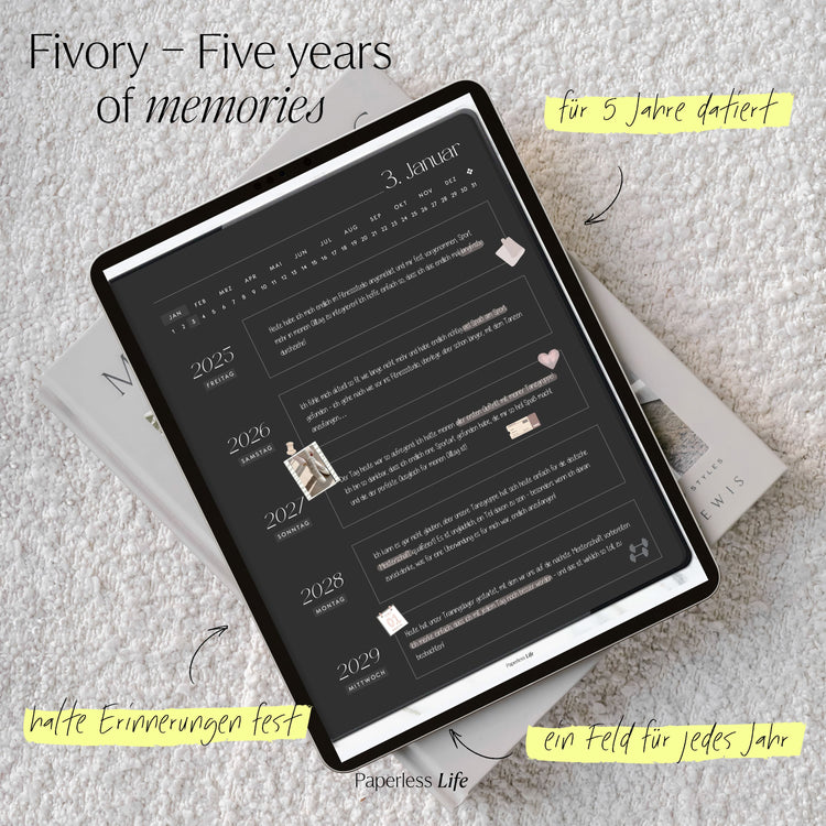 Fivory – Das 5-Jahres-Tagebuch