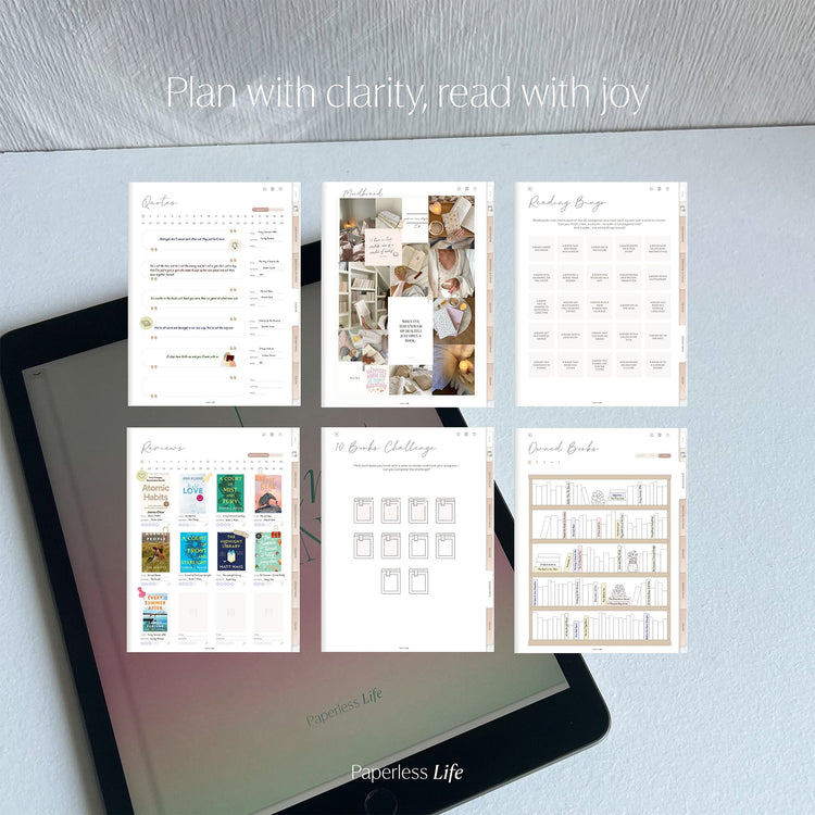 Digital Reading Journal | Goodnotes Book Tracker