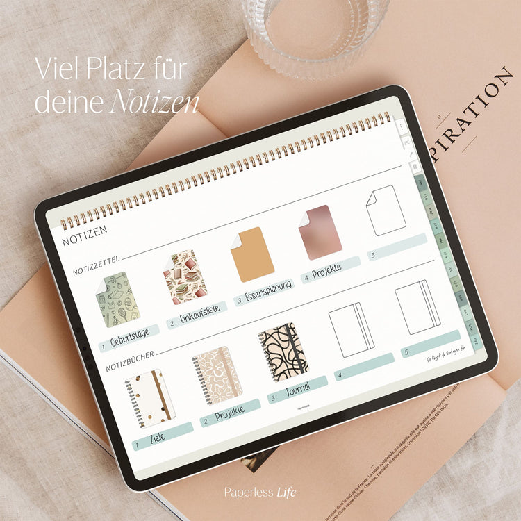 Digital monthly planner 2025