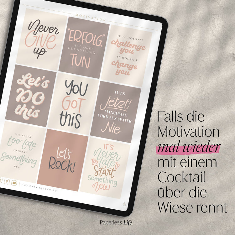 Digitale Sticker | Motivationssprüche