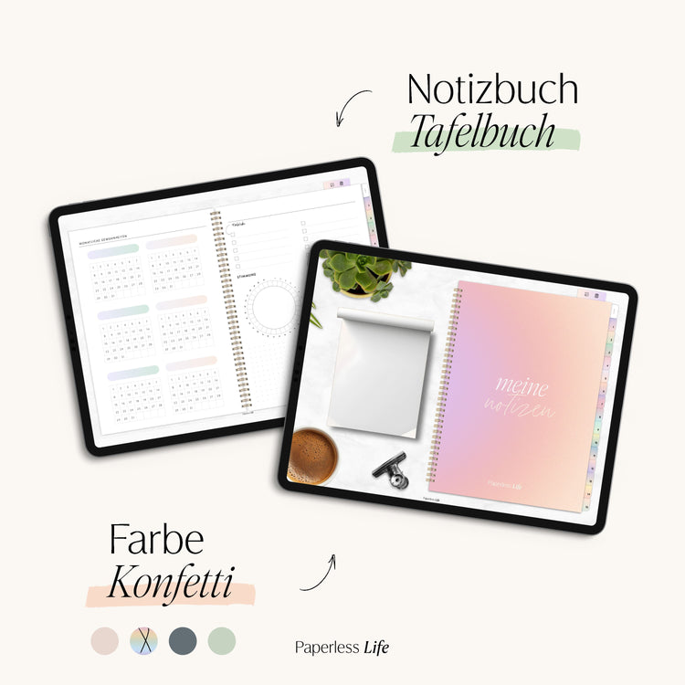 Digital notebook "Board Book" - 15 tabs | suitable for the 25/26 teacher's calendar