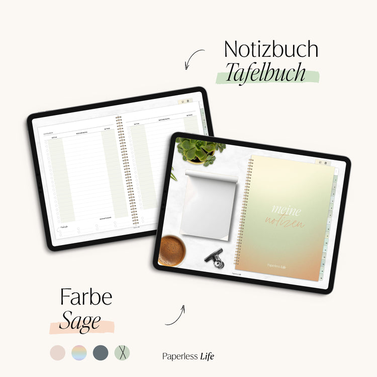 Digital notebook "Board Book" - 15 tabs | suitable for the 25/26 teacher's calendar