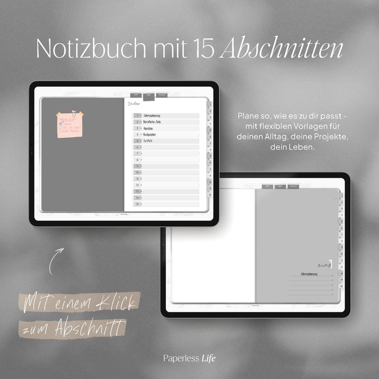 Digitales Notizbuch - 15 Reiter | Passend zum Gamechanger 2026