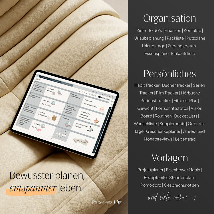 Digitaler Planer 2025 | Der Gamechanger (Testversion für das restliche Jahr)