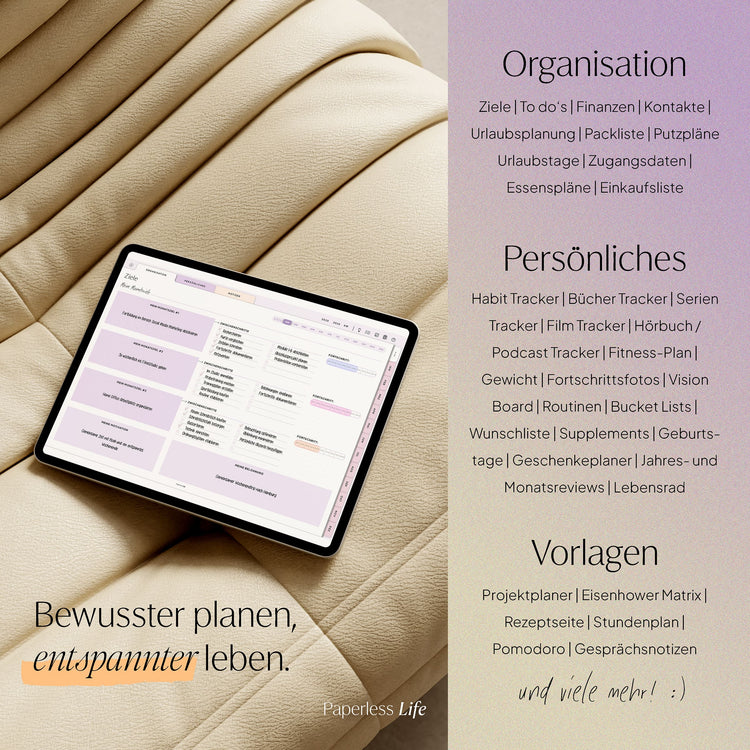 Digitaler Planer 2025 | Der Gamechanger (Testversion für das restliche Jahr)