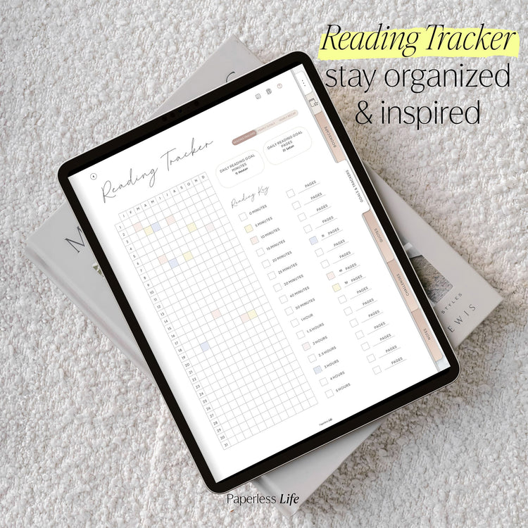 Digital Reading Journal | Goodnotes Book Tracker