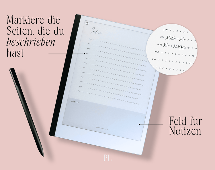 Digital diary for ReMarkable 2