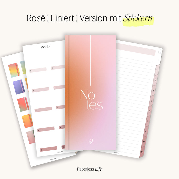 Digitales Notizbuch für den Split View | Optimiert für Goodnotes