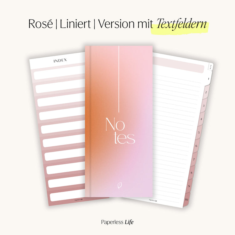 Digitales Notizbuch für den Split View | Optimiert für Goodnotes