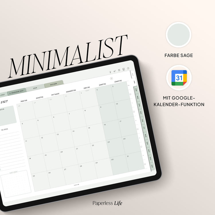 Digitaler Planer 2027 | Der Minimalist